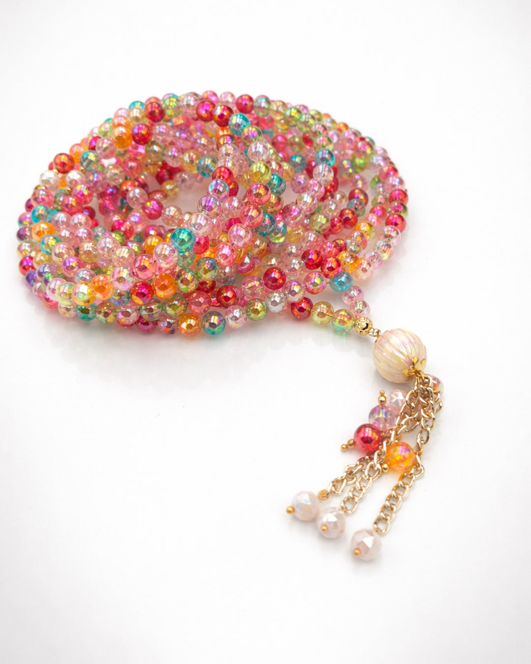 Round Acrylic Rainbow 500 count tasbih