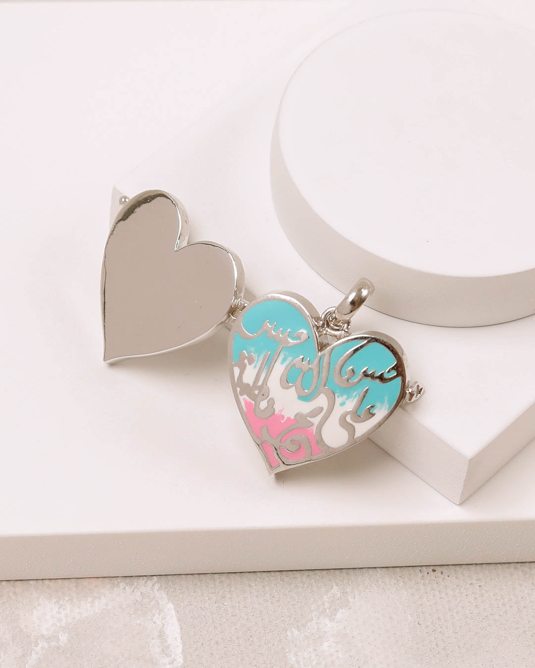 Panjatan-e-Pak  Heart Pastel Taweez - 925 Silver