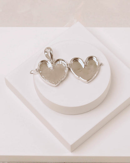 Ya Fatema Heart Pastel Taweez - 925 Silver