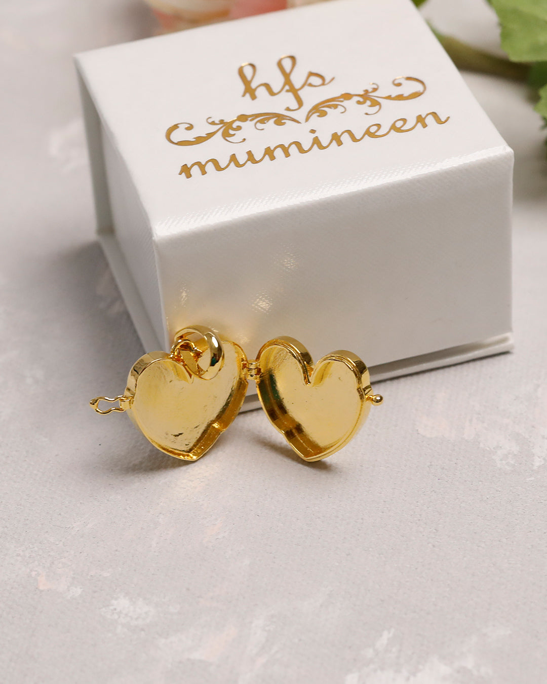 Ya Fatema Heart Pastel Taweez - 9k Gold