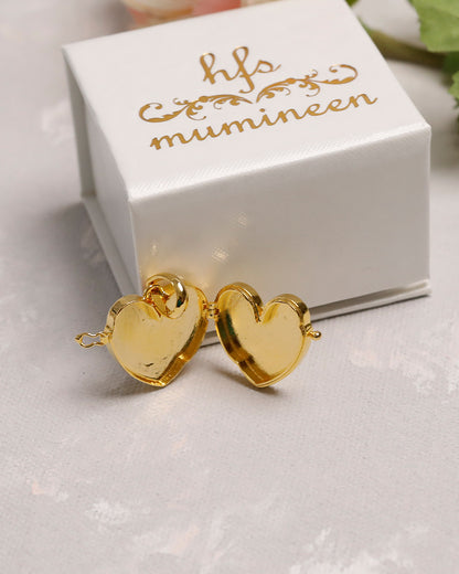 Ya Fatema Heart Pastel Taweez - 9k Gold