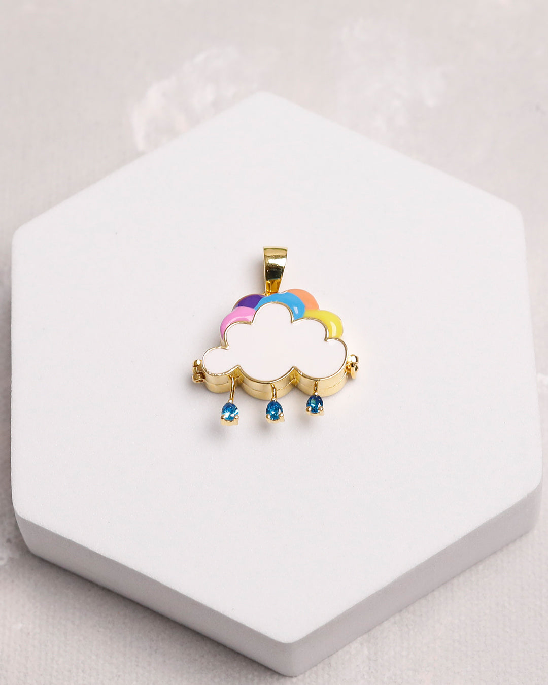 Rainbow Cloud Taweez-9k Gold
