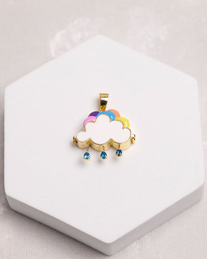 Rainbow Cloud Taweez-9k Gold
