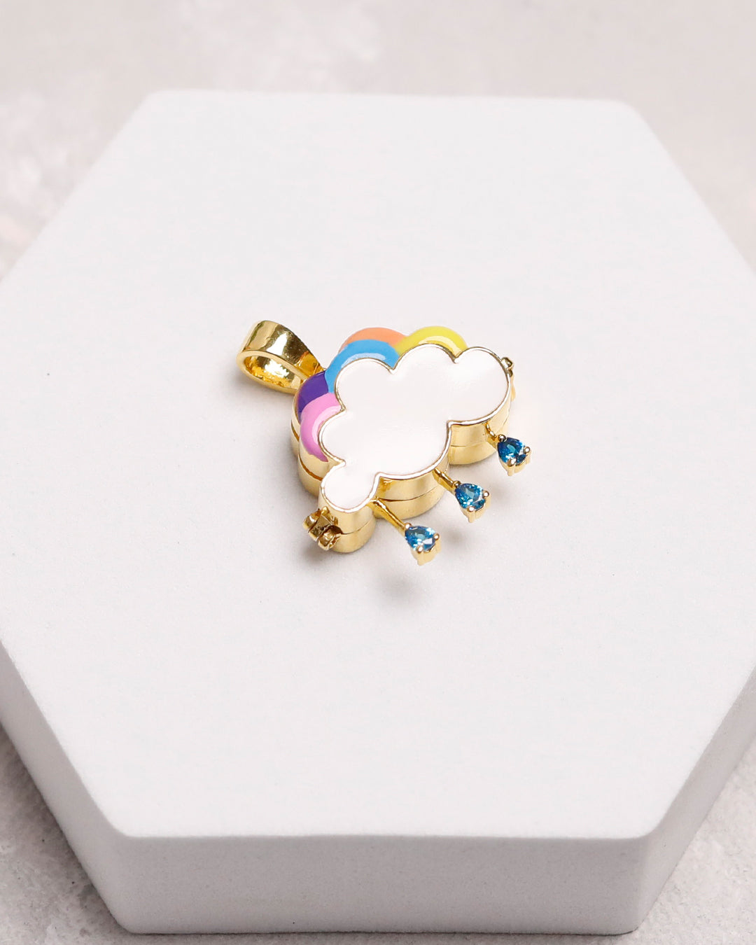 Rainbow Cloud Taweez-9k Gold