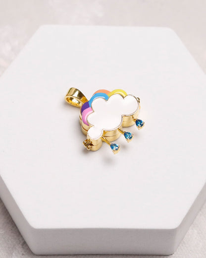 Rainbow Cloud Taweez-9k Gold