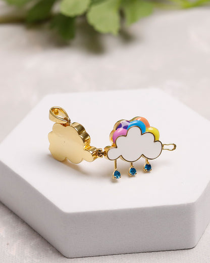 Rainbow Cloud Taweez-9k Gold