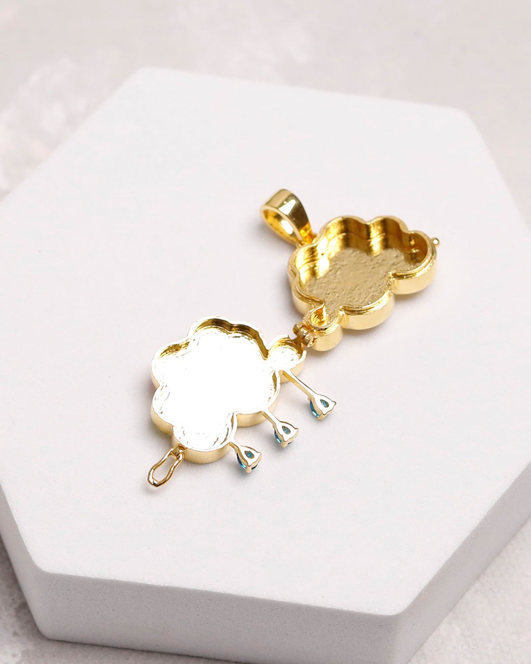 Rainbow Cloud Taweez-9k Gold