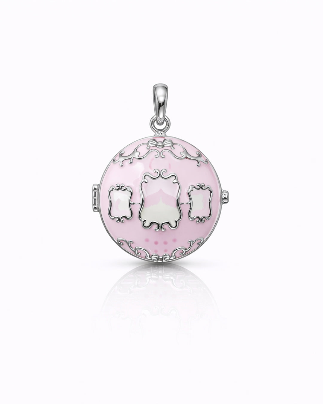 Carriage Pink Taweez - 925 Silver