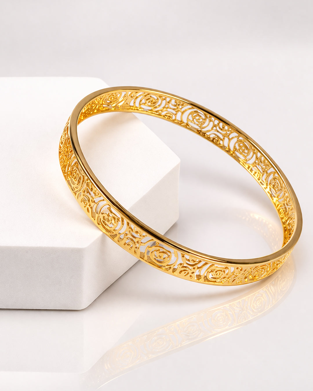 Rose Bangle (925 Silver)