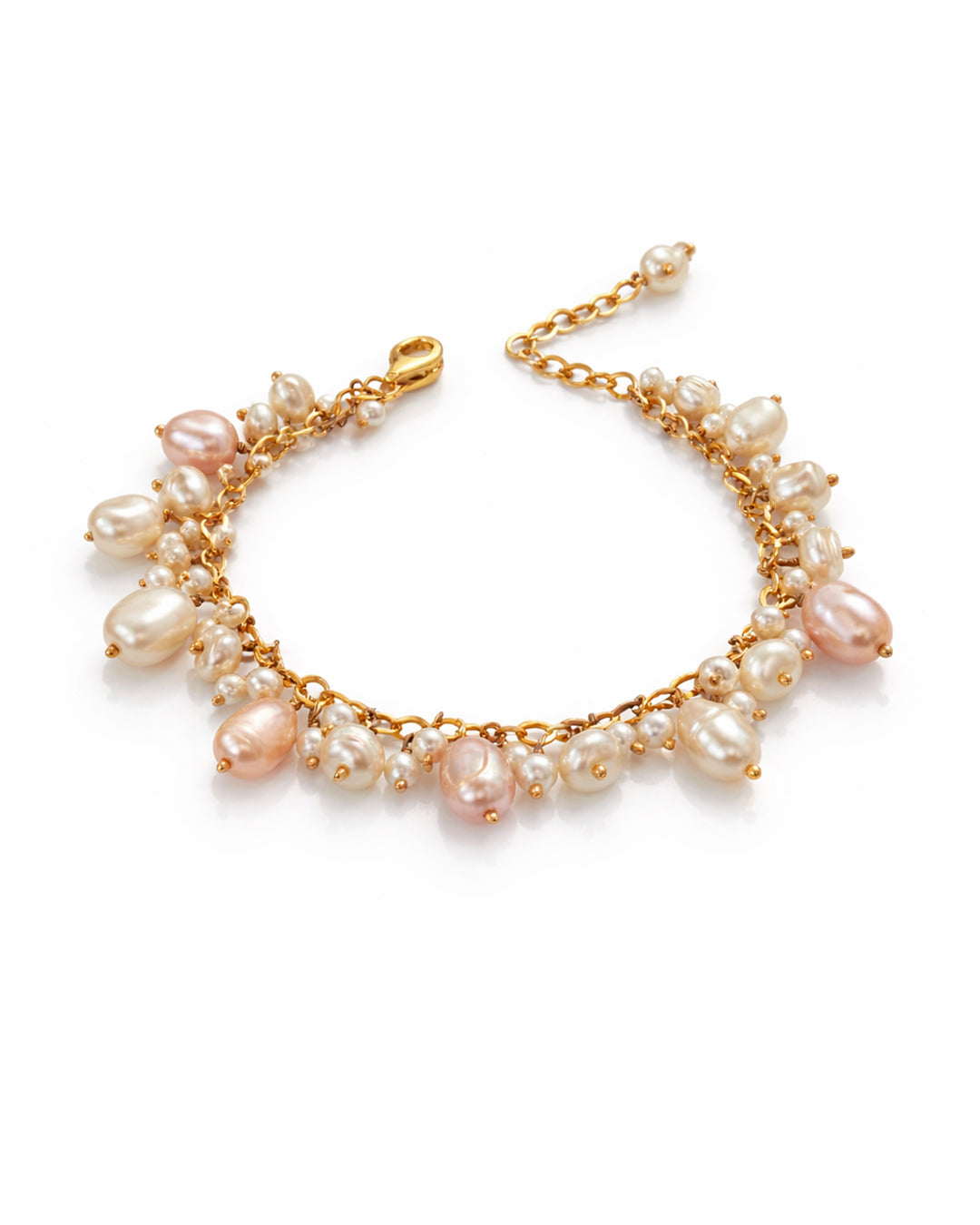 Freshwater Pearl Dangler Bracelet (925 Silver)