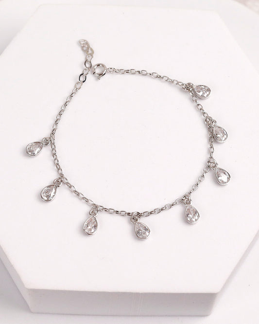 Pave Drop Bracelet (925 Silver)
