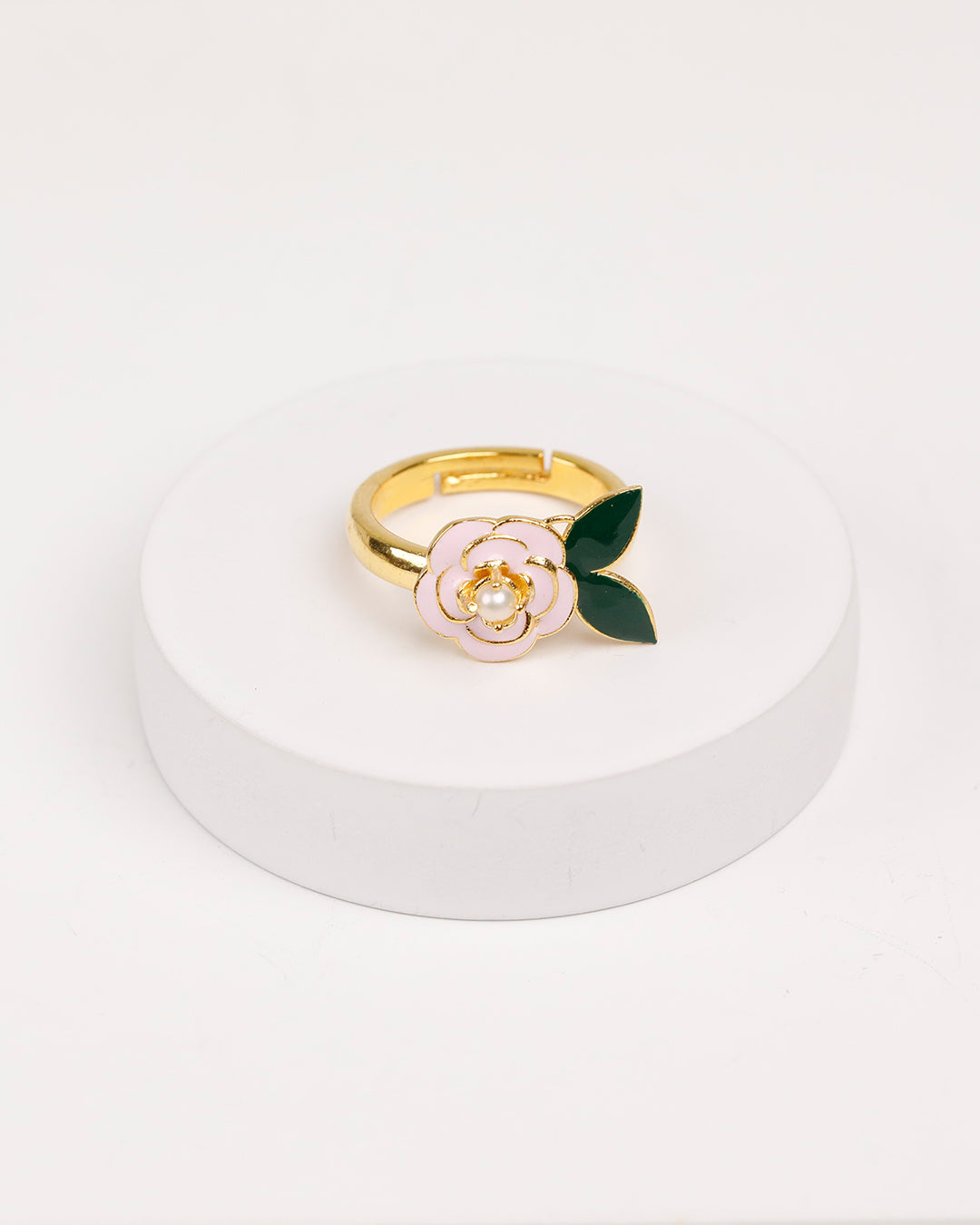 Dual Rosetta Leaf Bracelet with Ring (925 Silver)