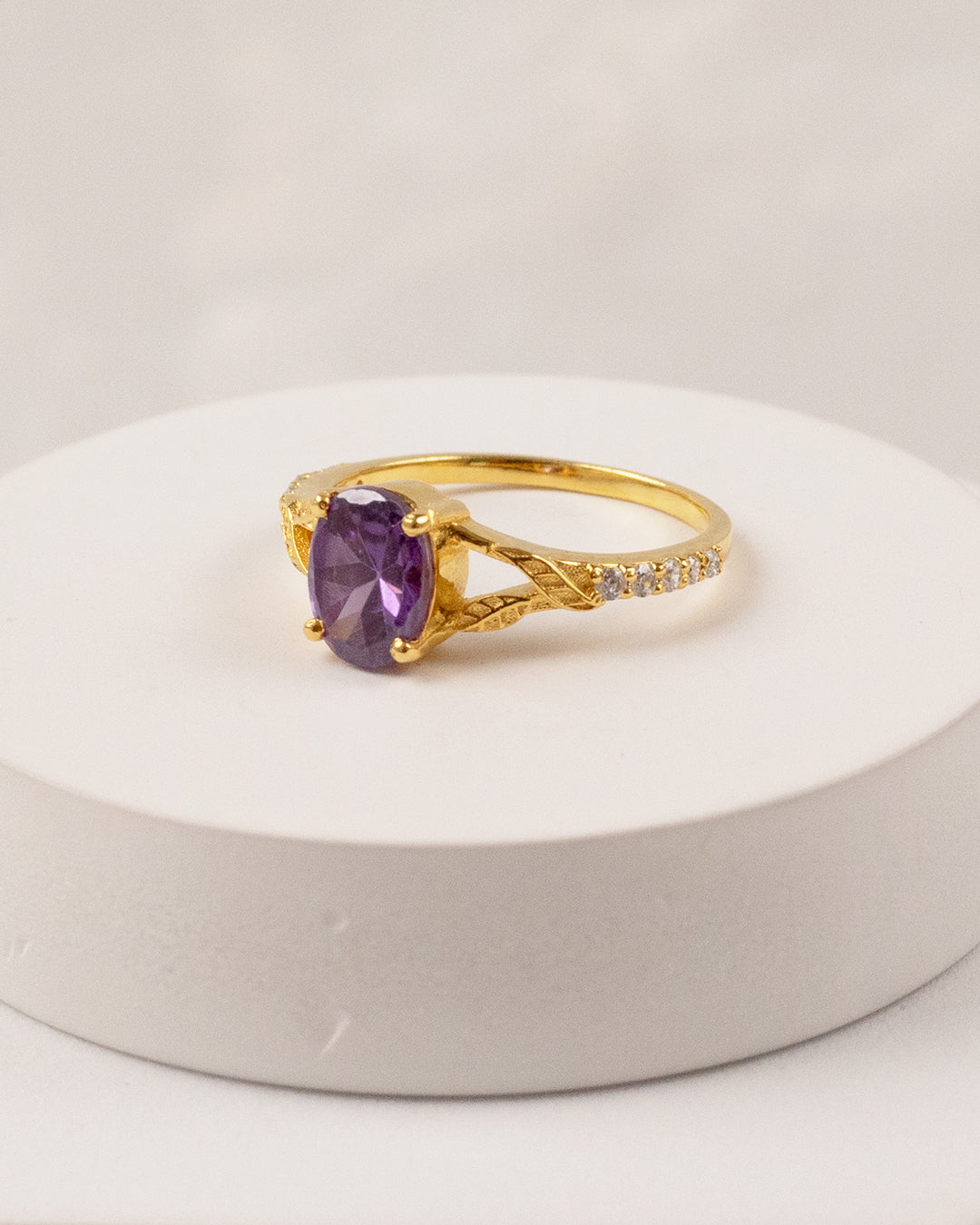 Enchanted Amethsty Dual Wrap Ring (925 Silver)