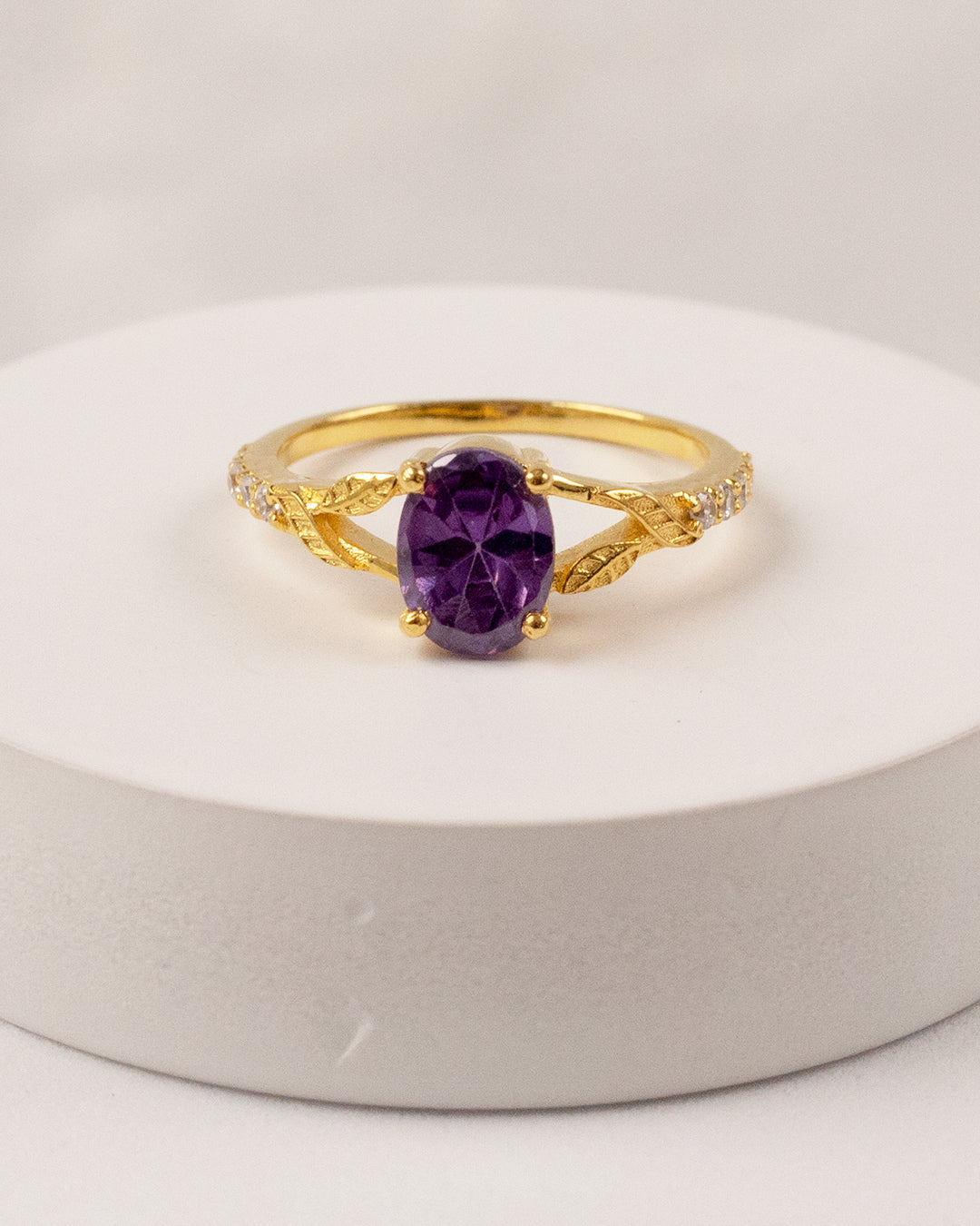 Enchanted Amethsty Dual Wrap Ring (925 Silver)