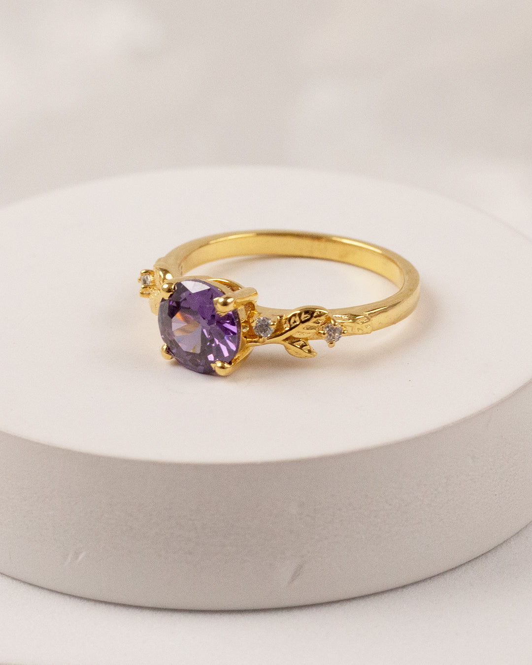 Sphere Amethsty Dual Wrap Ring (925 Silver)