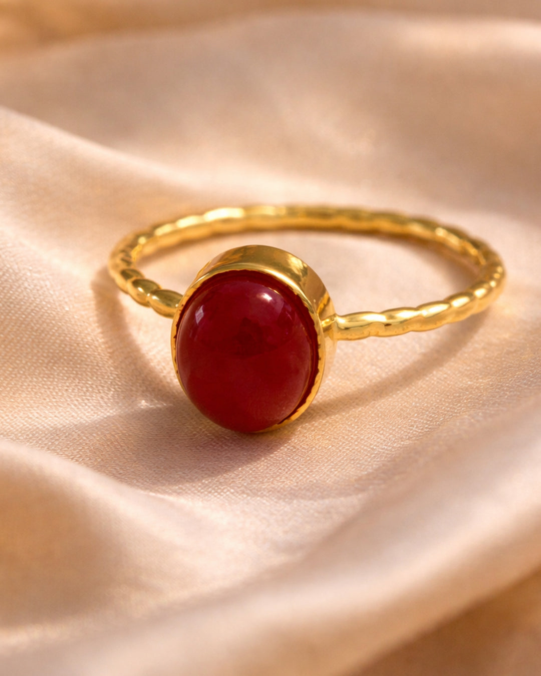 Aqeeq Minimalistic Twist Ring (925 Silver)