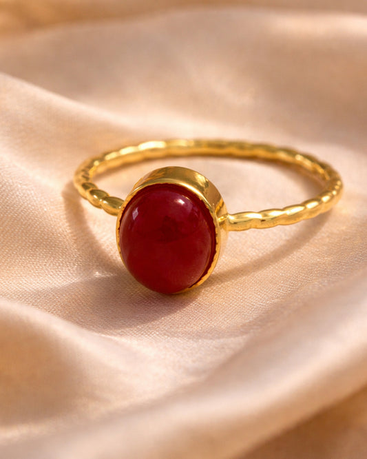 Aqeeq Minimalistic Twist Ring (925 Silver)