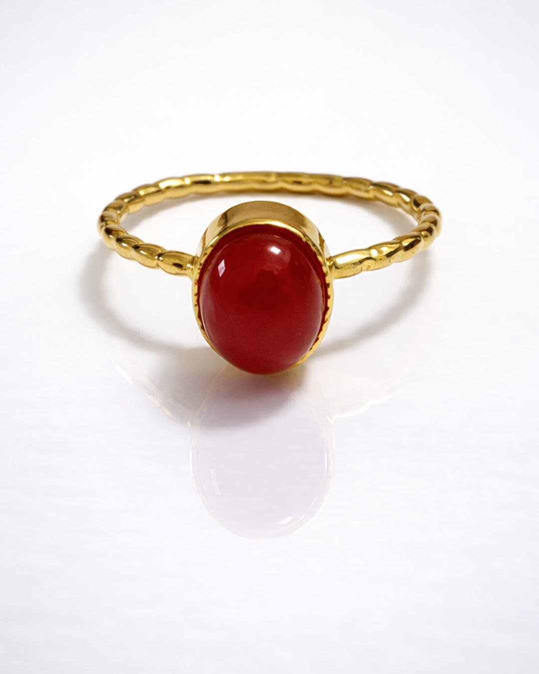 Aqeeq Minimalistic Twist Ring (925 Silver)