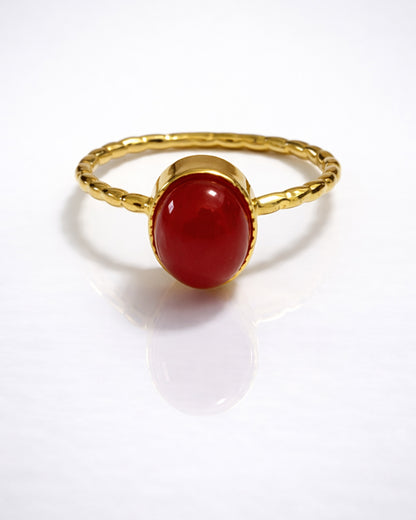 Aqeeq Minimalistic Twist Ring (925 Silver)