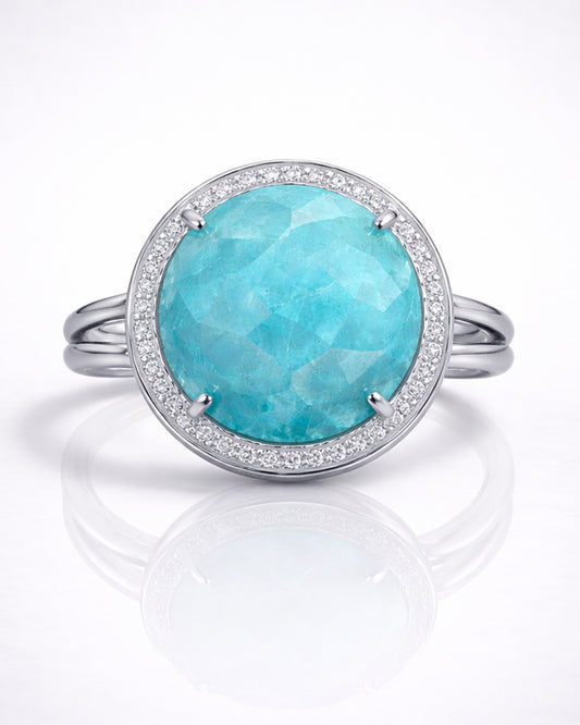 Gilter Glam Amazonite Ring (925 Silver)