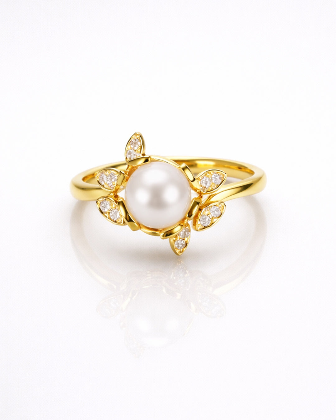 Flora Pearl Bloom Ring (925 Silver)