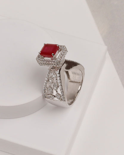 Regent Royale Ruby Ring (925 Silver)