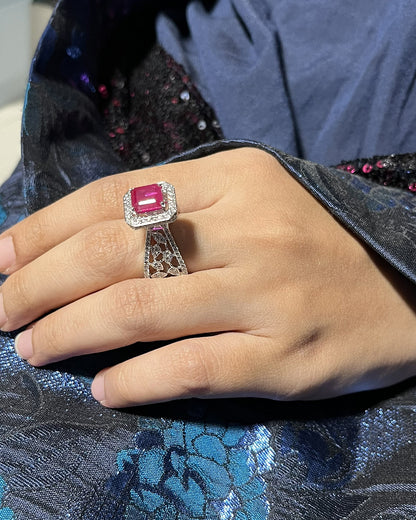 Regent Royale Ruby Ring (925 Silver)