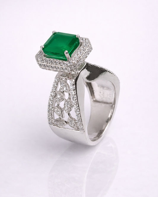 Regent Royale Emerald Ring (925 Silver)