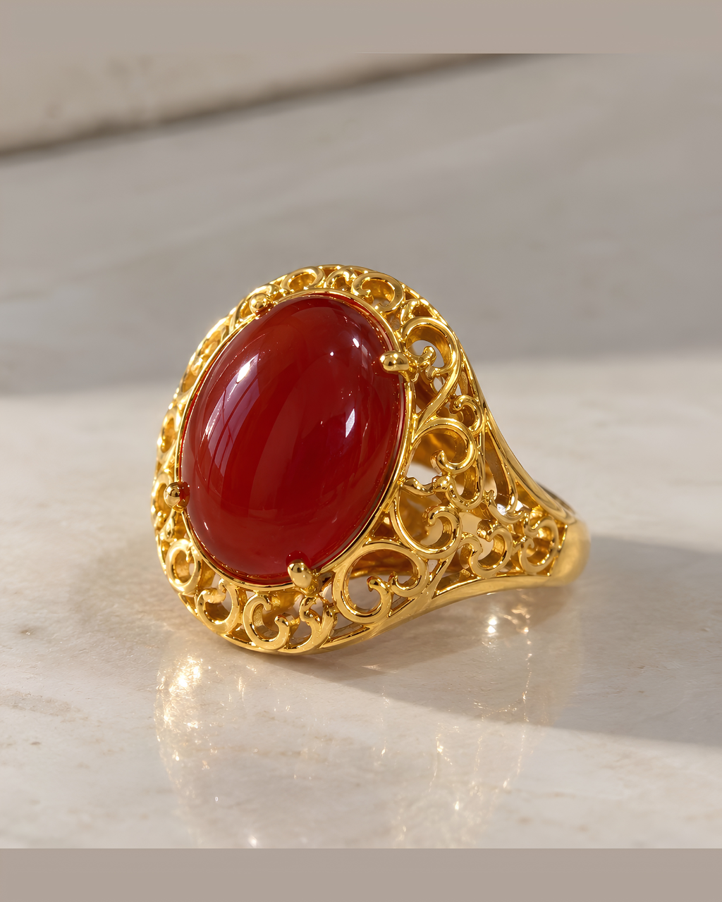 Aqeeq Radiance Ring