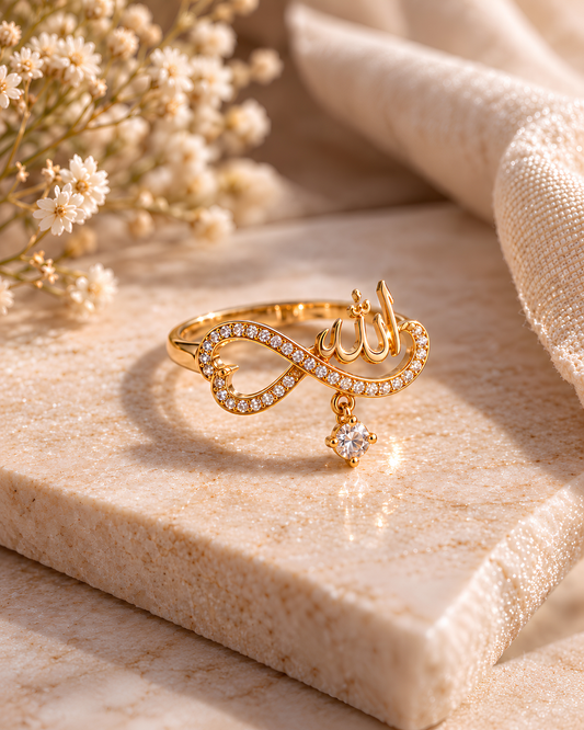 Allah Infinity CZ Ring